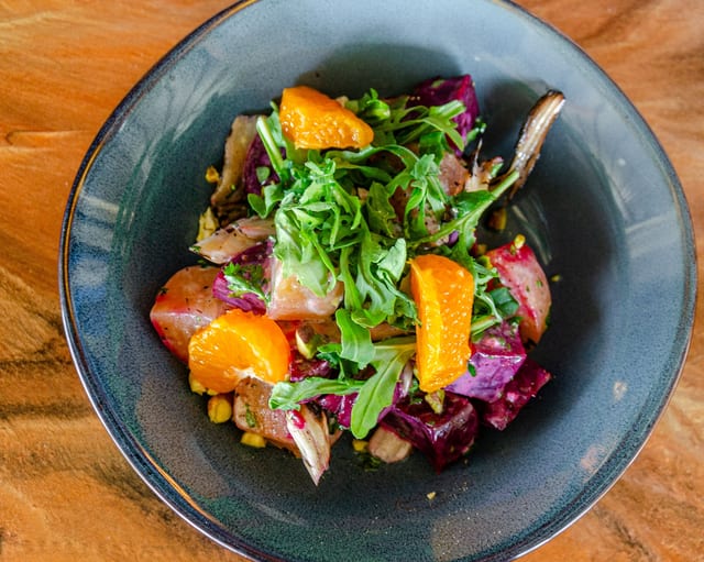 Roast Beet & Goat Cheese.