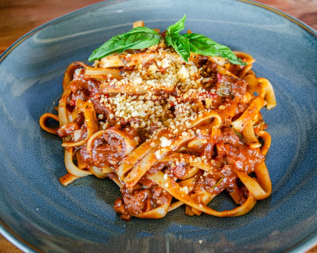 Tagliatelle Bolognese.