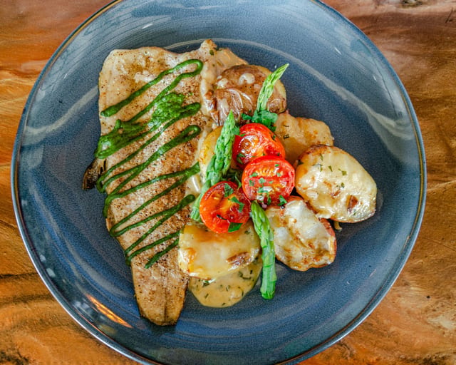 Pan Seared River Trout.